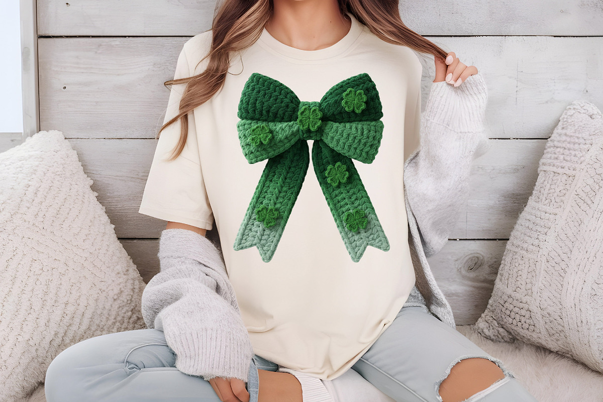 St Patrick’s Day Bow PNG, an Illustration by DreamCafeArt (Photo 4 of 8)