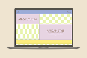 Geometric Afro Futurism Set