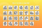 Real Estate Icons Set - Line, an Outline Icon by Kmg Design (Thumbnail 2 of 2)