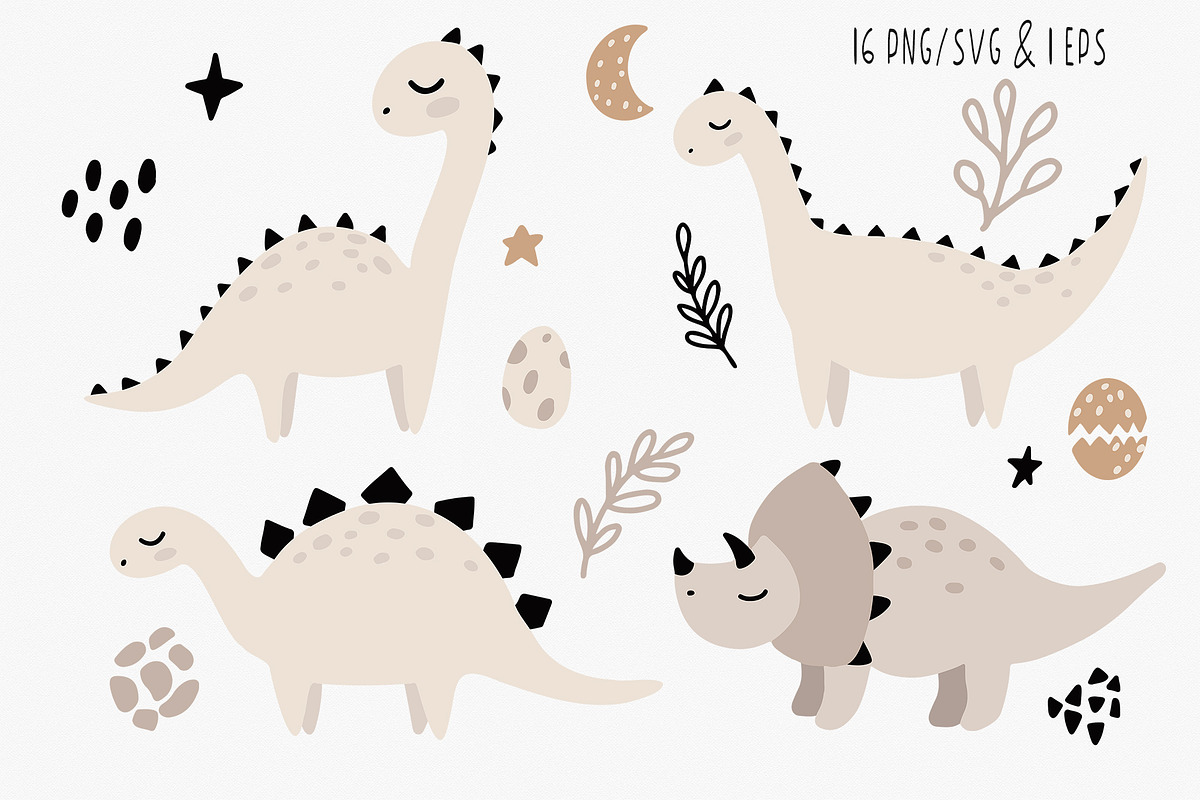 Baby dinosaur cute FONTS, a Script Font by SleptArt (Photo 6 of 8)