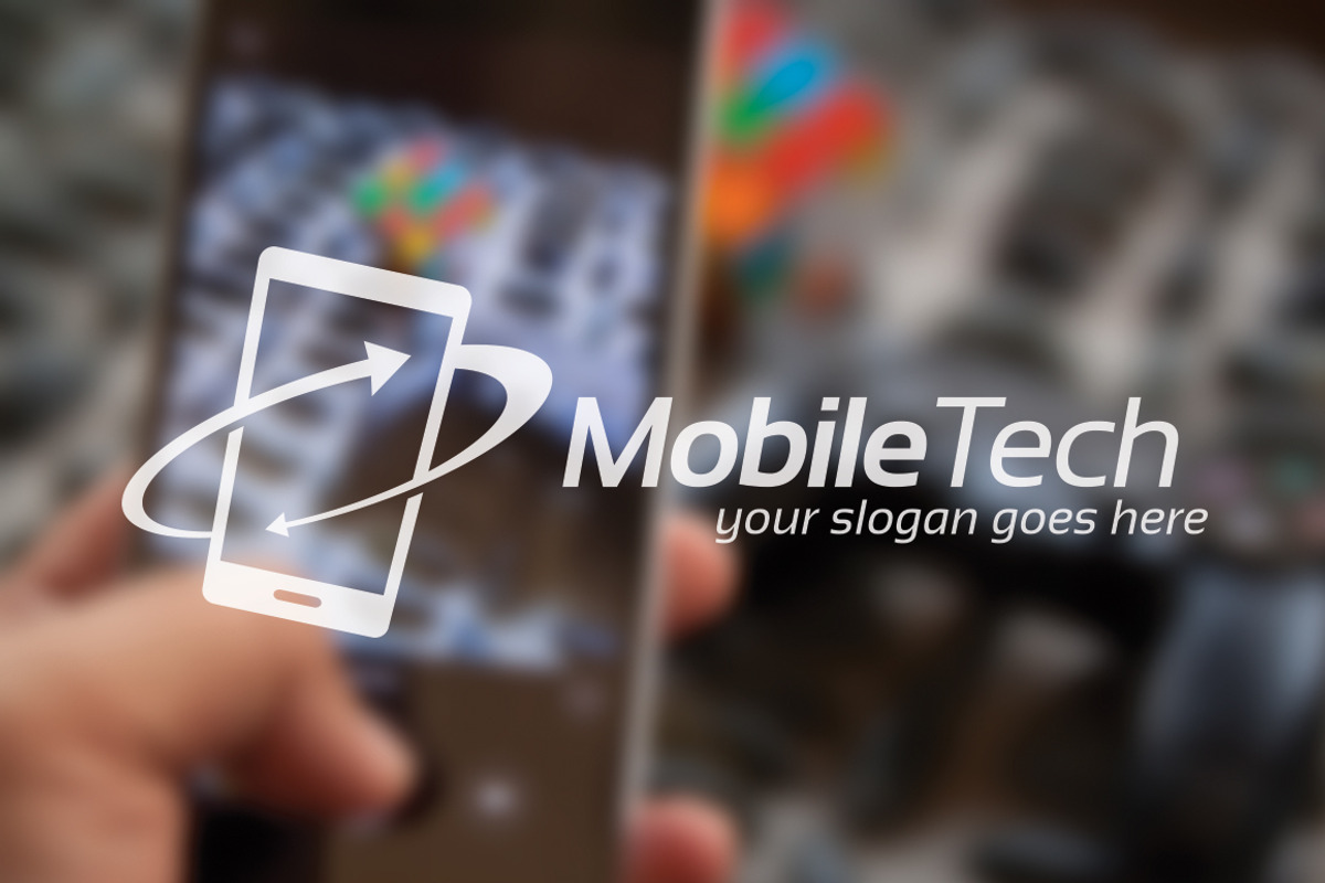 Mobile Sync Symbol Design, a Branding & Logo Template by Toko Pak Sabar (Photo 2 of 6)