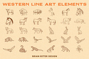 Western Line Art Elements, an Object Graphic by Brian Ritter Design (Thumbnail 8 of 8)
