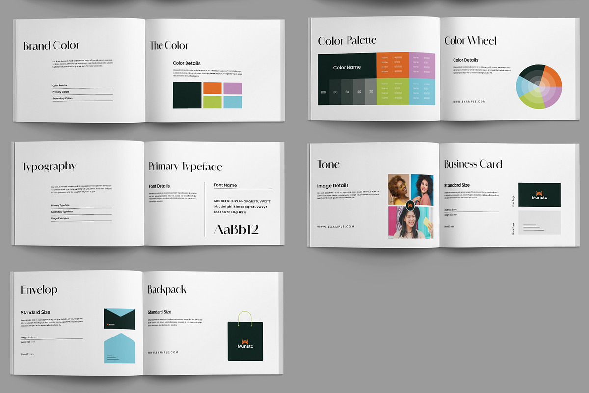 Minimal Brand Guidelines Layout, a Brochure Template by ContestDesign (Photo 3 of 3)