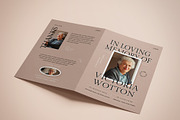 Modern Minimalist Funeral Program, an Invitation Template by Vynetta (Thumbnail 3 of 6)