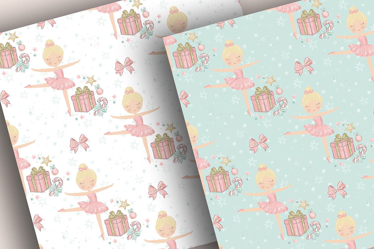 Nutcracker digital paper pack, a Pattern Graphic by designloverstudio (Photo 6 of 6)