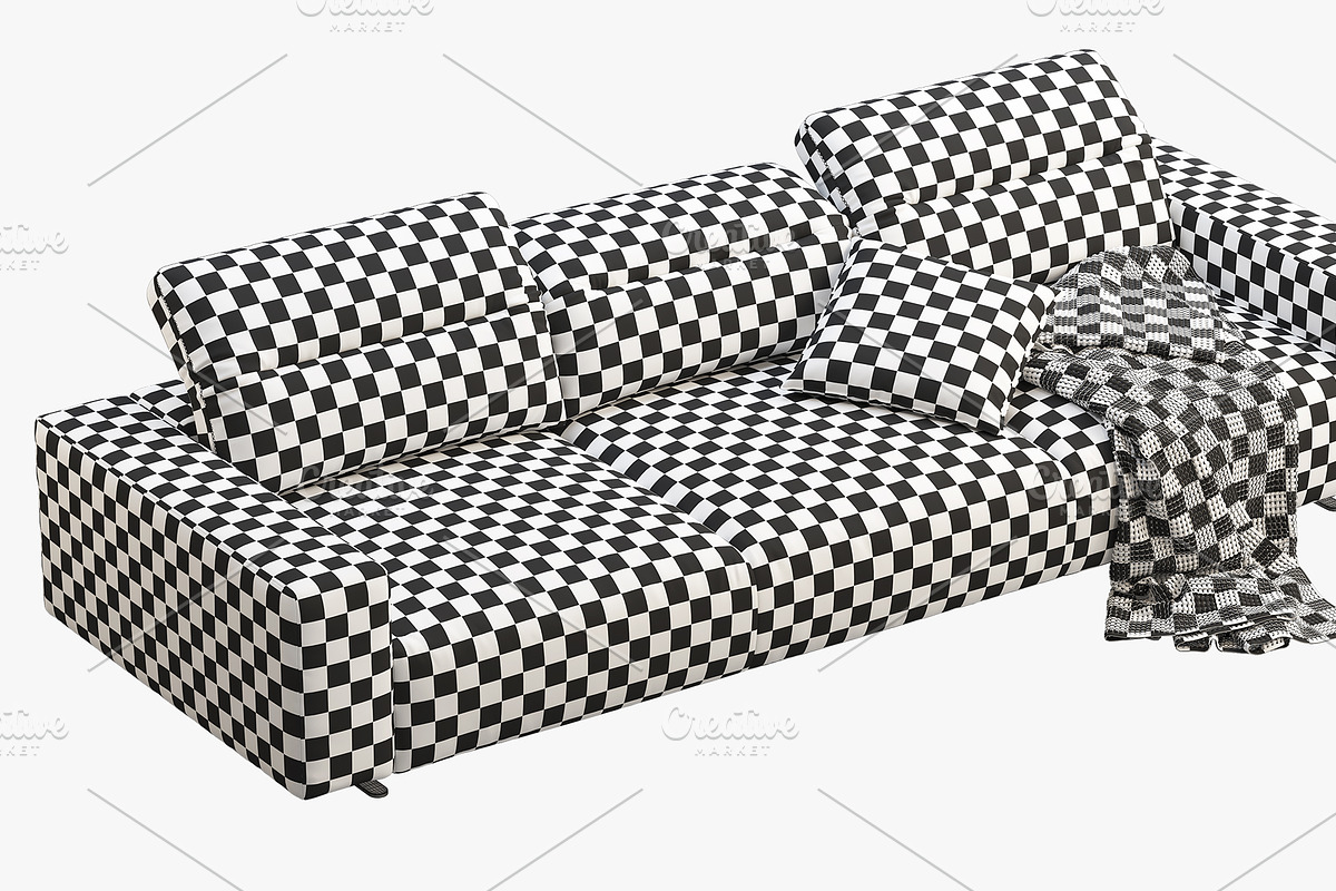 BoConcept Hampton 3-seater sofa, a Furniture 3D Model by 3dmitruk (Photo 11 of 11)