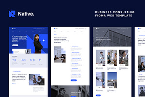 Native 2-Business Figma Web Template