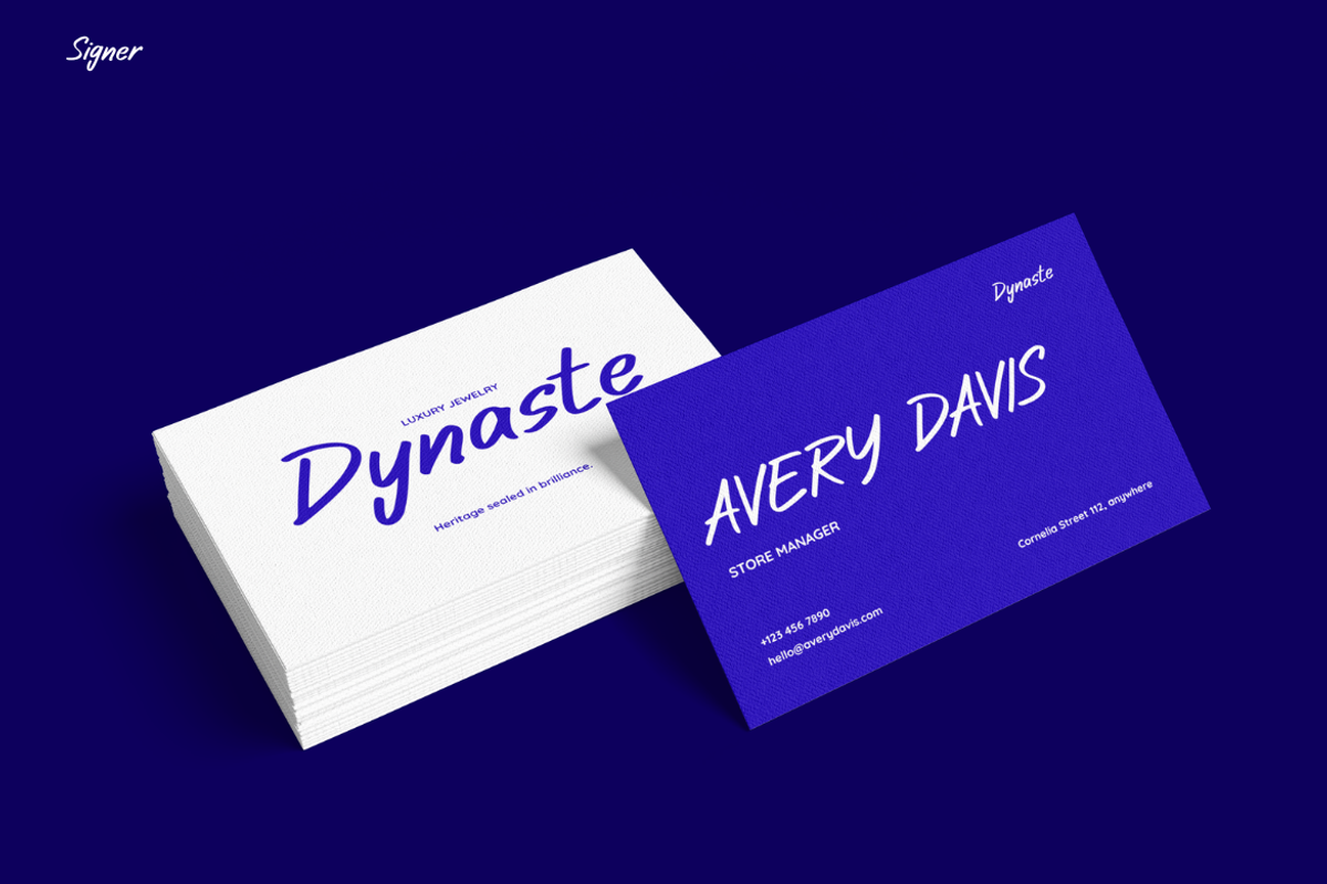 Signer, a Script Font by Pinisi ART (Photo 8 of 10)
