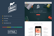 Liberty - One Page HTML Template, a Landing Page Template by YoArts (Thumbnail 1 of 5)