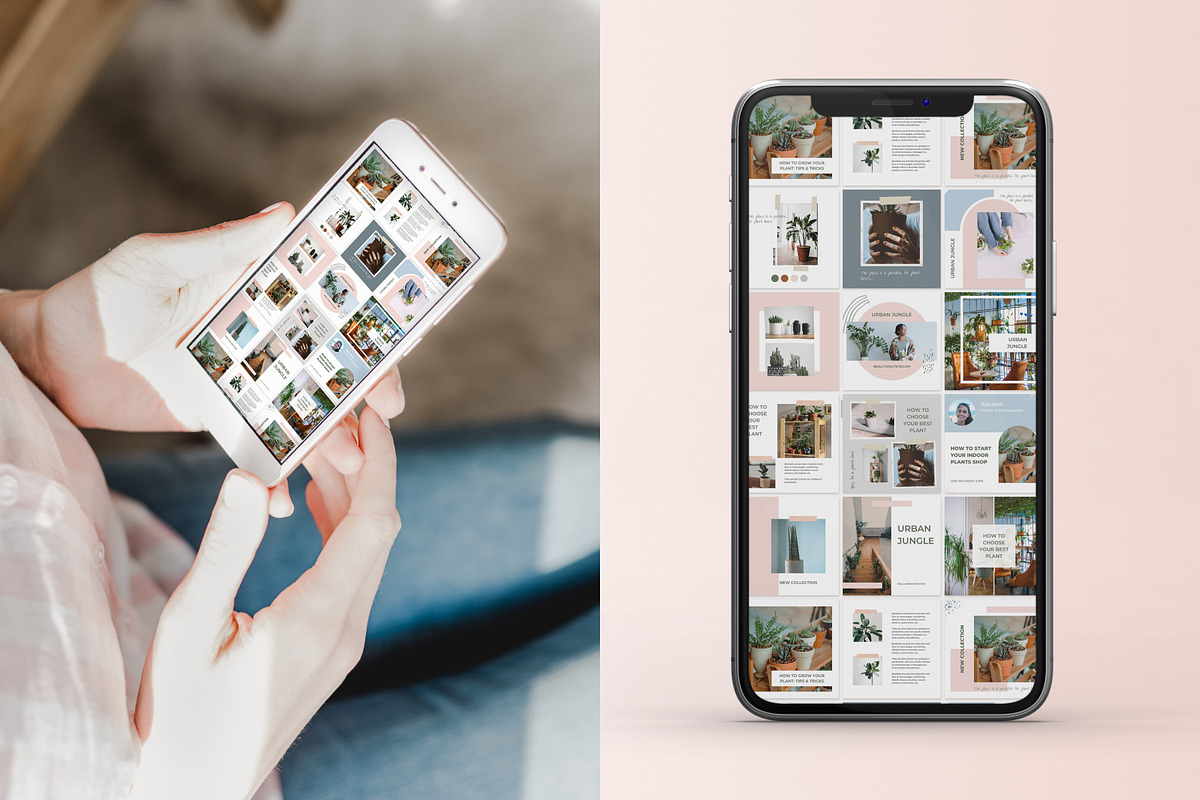 Minimalist Instagram CANVA templates, a Social Media Template by helgascandinavus (Photo 3 of 3)