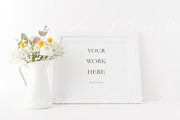 Landscape frame mockup - floral 8x10, a Print Template by L'Aura Studio (Thumbnail 1 of 2)