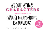 Scout Sans Handwritten Font, a Sans Serif Font by Hewitt Avenue (Thumbnail 2 of 7)