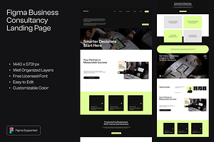 Figma Business Landing Page, a Landing Page Template by Musara