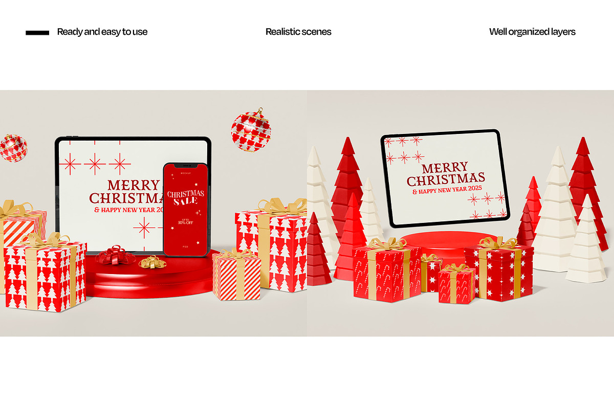 Christmas Mockup Bundle, a Packaging Mockup by Mego-studio (Photo 6 of 11)