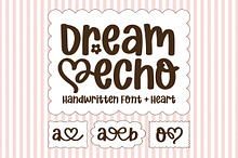 Dream Echo - Handwritten Heart Font