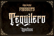 TEQUILERO, a Blackletter Font by jakejarkor (Thumbnail 1 of 8)