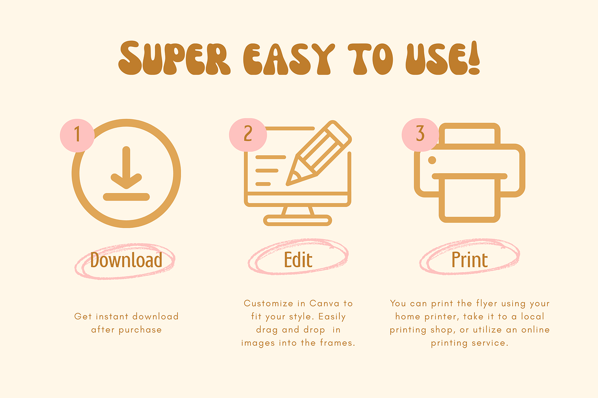 Retro Event Flyer Templates, a Flyer Template by HellYeahDesigns (Photo 3 of 5)