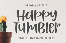 Happy Tumbler - Playful Handwriting