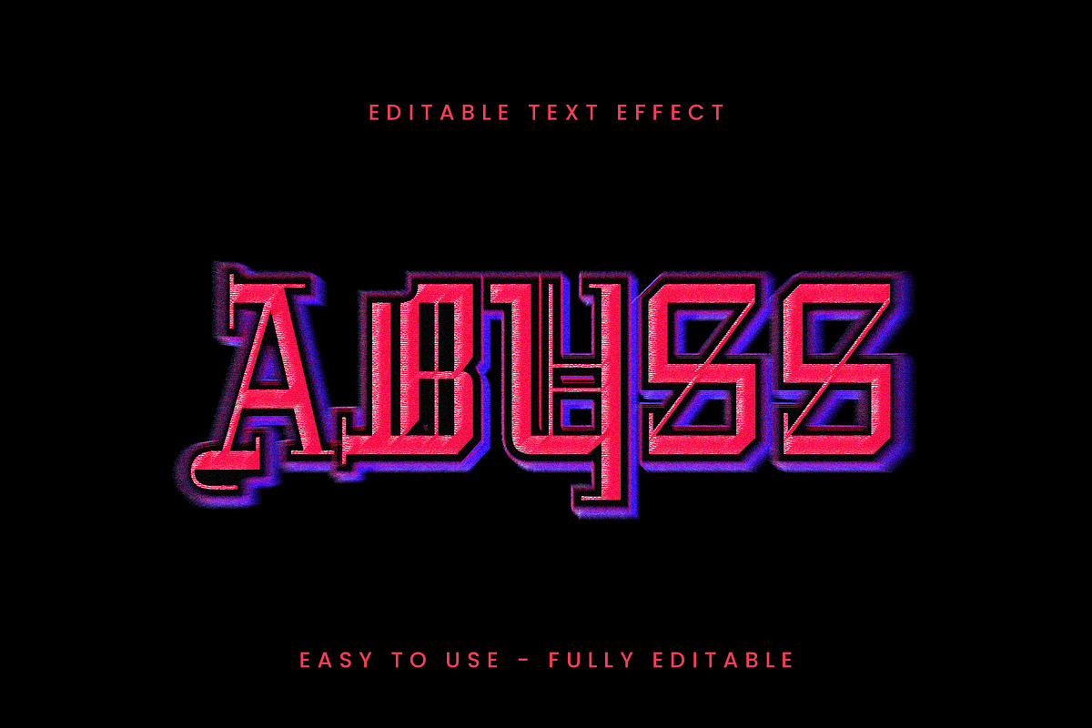 Geometric Gothic Neon Text Effect