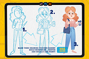 Character Builder - Drawing Toolkit, a Brush Add-On by Leonard Posavec (Thumbnail 3 of 9)