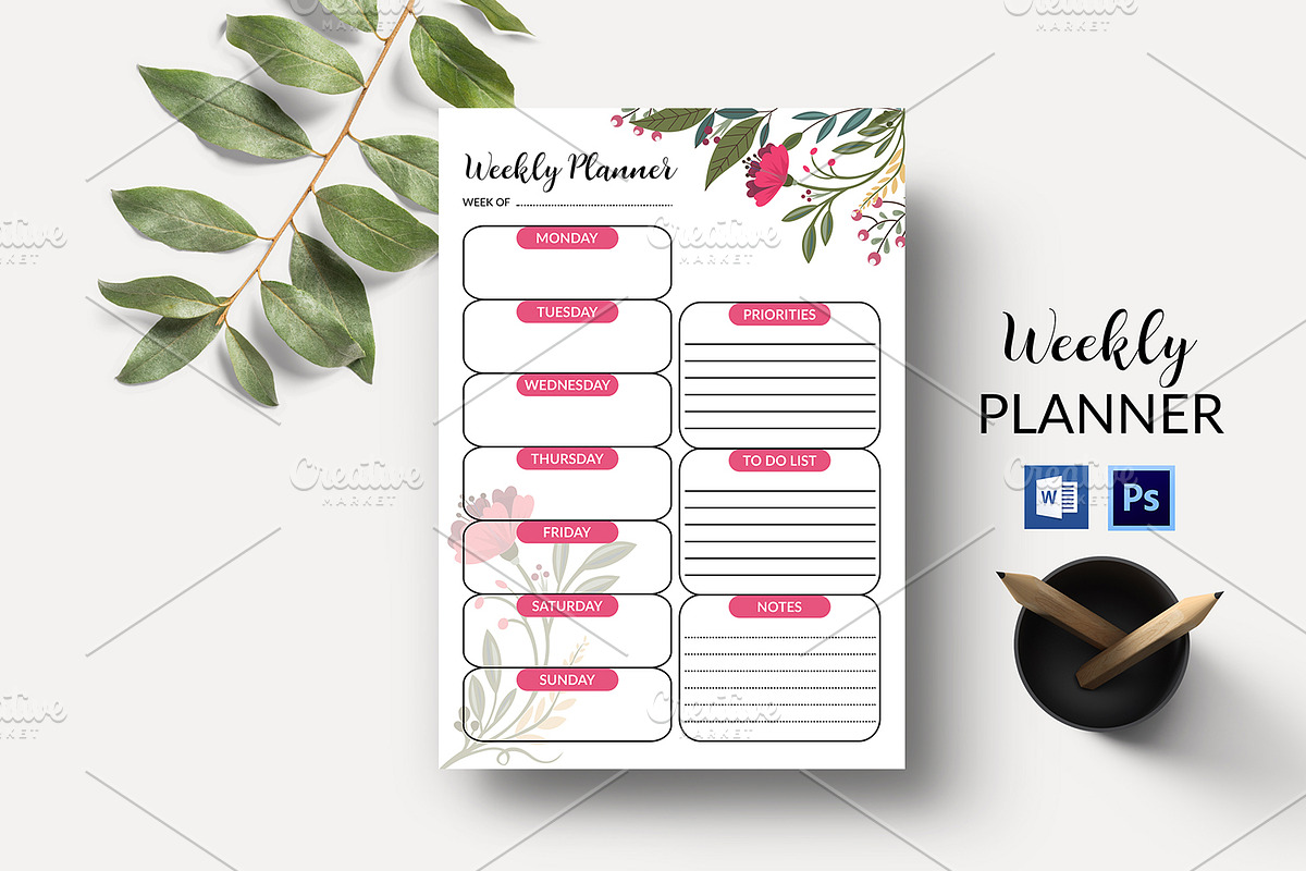 Printable Planner V11, a Stationery Template by Template Shop (Photo 1 of 3)