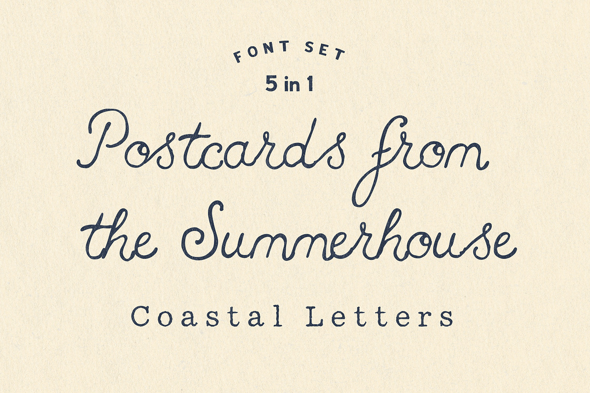Handwritten Coastal Font Trio, a Handwritten Font by Laras Wonderland (Photo 1 of 15)