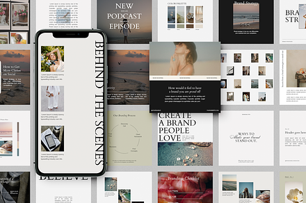 Luxury Social Media Templates Pt. 3, a Social Media Template by Brand & Bloom