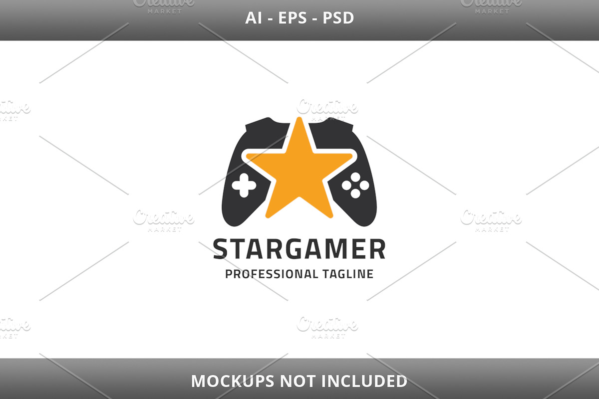 Star Gamer Logo, a Branding & Logo Template by Design_Planet