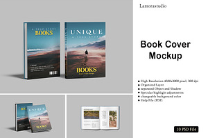 High Quality Book Cover Mockup
