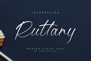 Ruttany- Modern Script Font