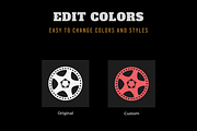 Car Wheel Designs, a Duotone Icon by Brickclay (Thumbnail 3 of 7)