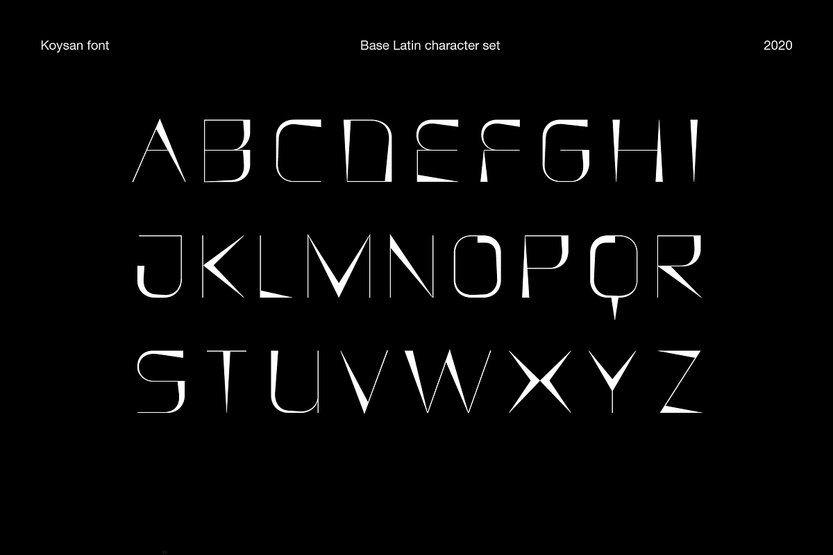 KOYSAN — Display font, a Sans Serif Font by Viktor Pesotsky | Fonts (Photo 2 of 16)