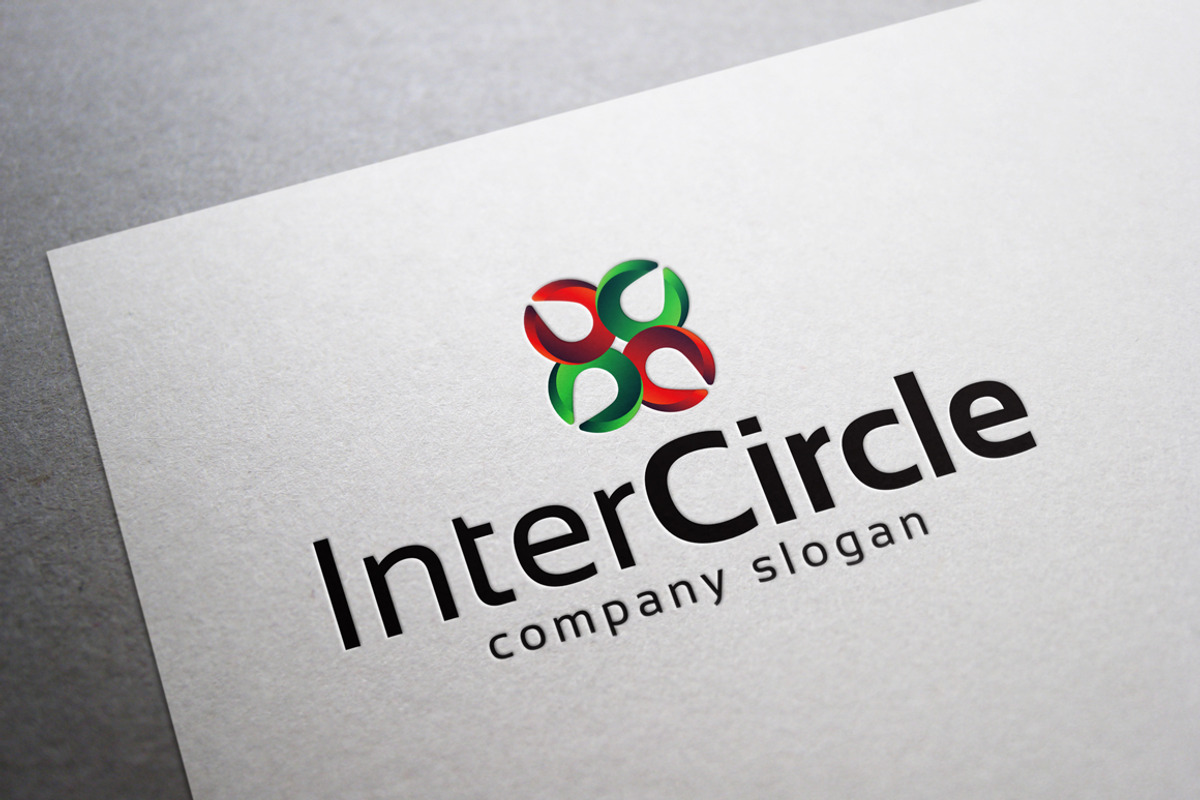 Inter Circle Logo, a Branding & Logo Template by EmilGuseinov (Photo 1 of 2)
