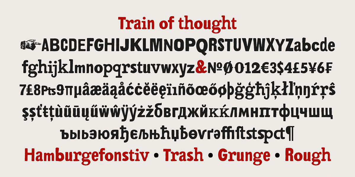 Train Of Thought, a Handwritten Font by PESIC (Photo 2 of 8)