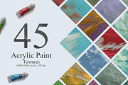 45 Acrylic Paint Textures, a Texture Graphic by NassyArt (Thumbnail 1 of 6)