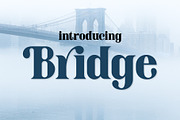 Bridge Font, a Slab Serif Font by Fox7 By Rattana (Thumbnail 1 of 8)