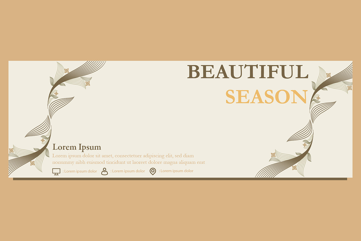 Abstract Floral Banner Template, a Marketing Template by sekitarief (Photo 1 of 3)