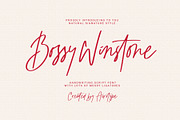 Bossy Winstone - Natural Handwritten, a Handwritten Font by Airotype (Thumbnail 1 of 13)