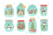 Holiday Santa Village Illustrations, a Background Graphic by CreativeChristiana (Thumbnail 8 of 15)