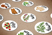 Spices and herbs labels set, a Decorative Illustration by Primula`s shop (Thumbnail 2 of 12)