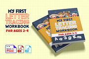 Letter Tracing Workbook for Ages 2-4, a Stationery Template by Graphic Template (Thumbnail 1 of 3)
