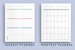 Planner: Daily, Weekly, Monthly