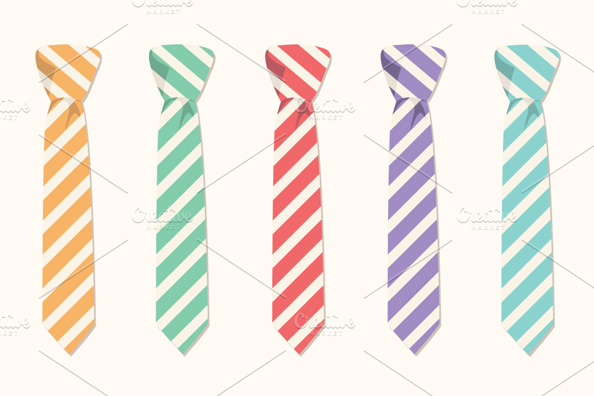 Bow Ties & Neckties Clipart Set, a Work Illustration by Digital Sugar (Photo 3 of 3)