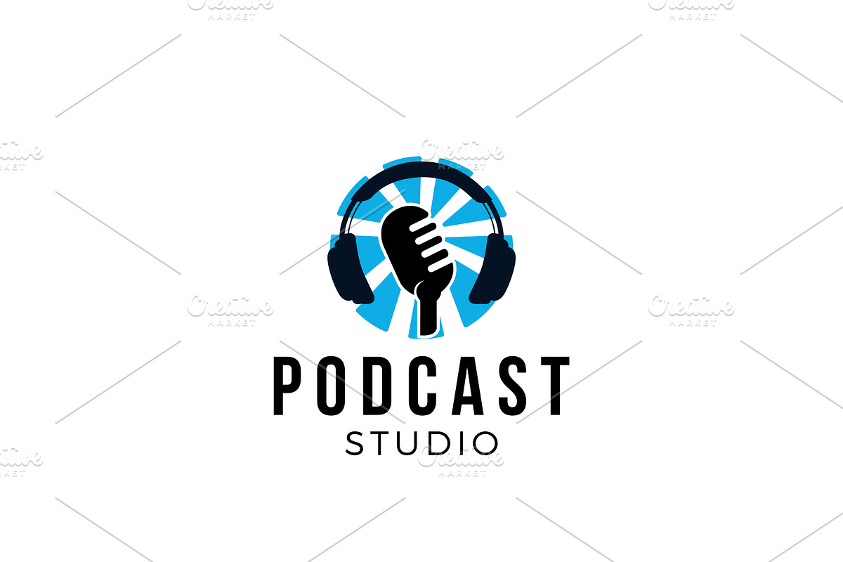 Podcast Studio Logo Design, a Branding & Logo Template by AlvinStd