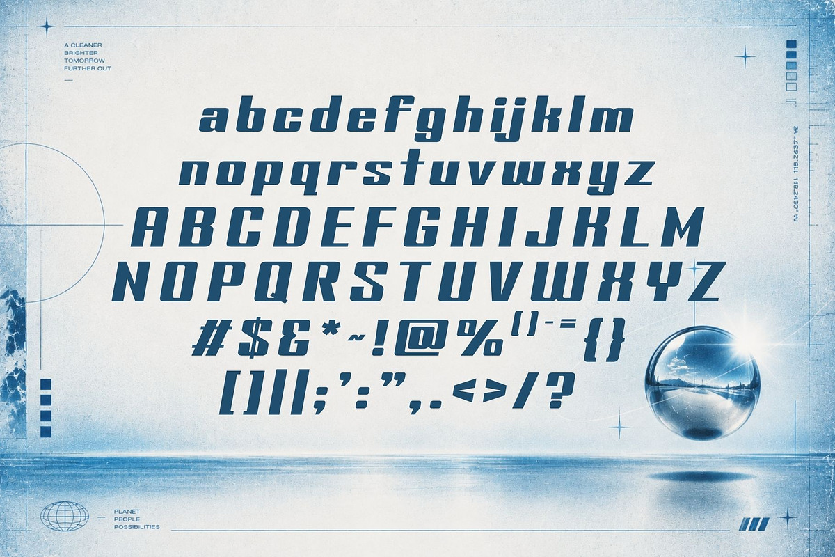 Toraku - Futuristic Y2K Display, a Sans Serif Font by HipFonts (Photo 4 of 9)
