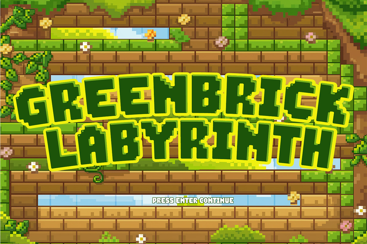Gamebrick, a Symbol Font by din-studio.com (Photo 2 of 11)