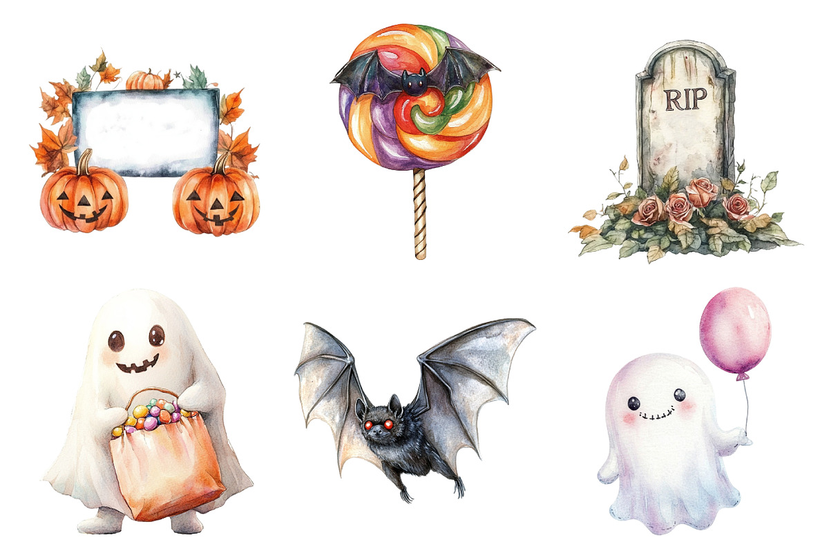 Halloween Designs Clipart, an Illustration by Daily.Designs (Photo 4 of 5)