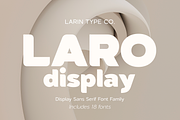 Laro Display Font Family, a Sans Serif Font by Larin Type Co. (Thumbnail 1 of 13)