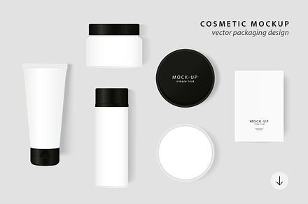 Cosmetic Packaging Vector MockUp