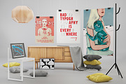 8 Studio Poster Mock-ups, a Product Mockup by Northern Kraft (Thumbnail 3 of 5)